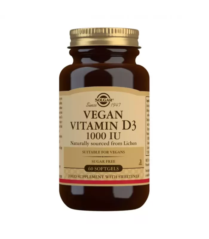 Imagen de suplemento de vitamina D3 de origen vegetal