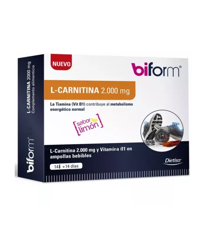 Imagen de complemento alimenticio de L-Carnitina y Tiamina sabor limón