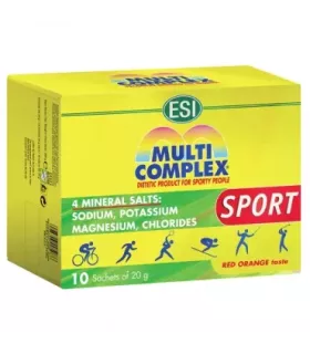 Complemento dietético hidrosalino para deportistas con electrolitos y vitaminas.