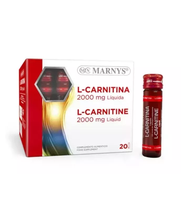 Imagen de viales monodosis de L-Carnitina líquida con zumo de naranja