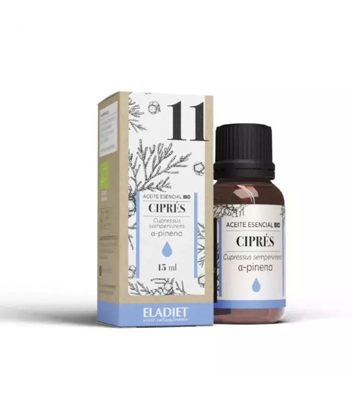 Imagen de complemento alimenticio con 100% Aceite Esencial de Ciprés BIO