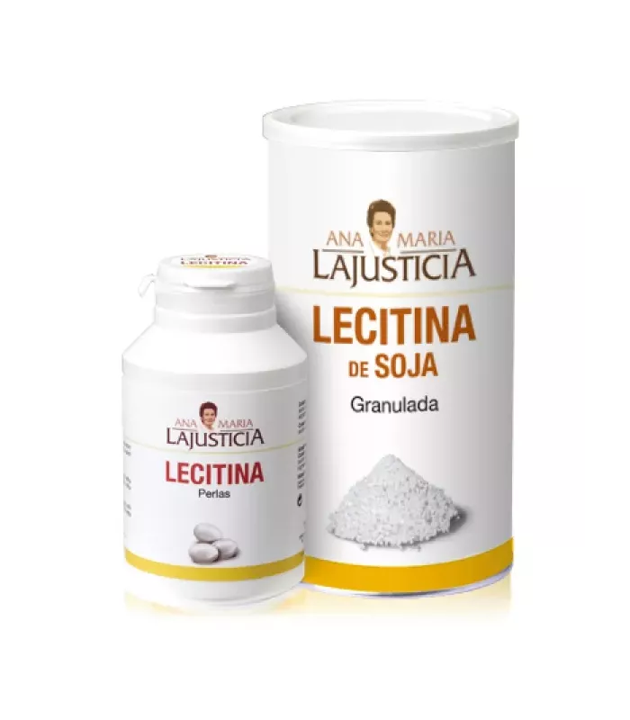 Imagen de complemento alimenticio de lecitina de soja.