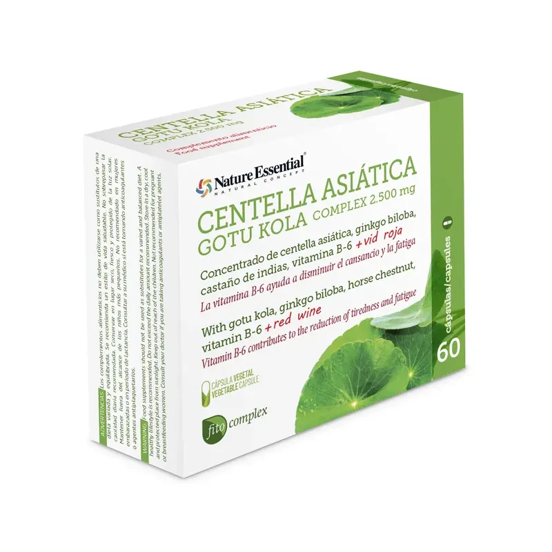CENTELLA ASIATICA (COMPLEX) 2500 MG. 60 CAPSULAS V