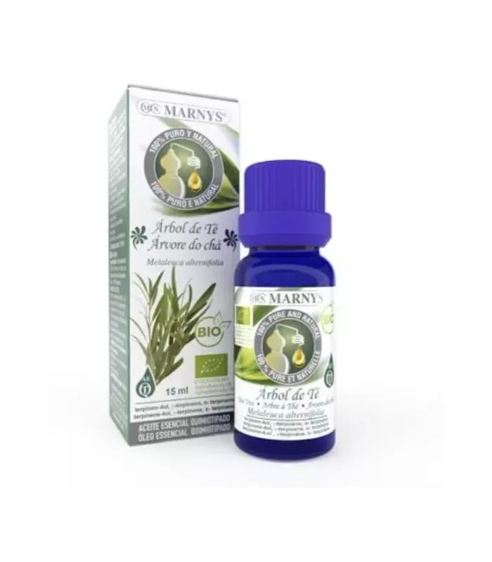 Aceite esencial de Árbol de Té BIO MARNYS® obtenido de agricultura ecológica.