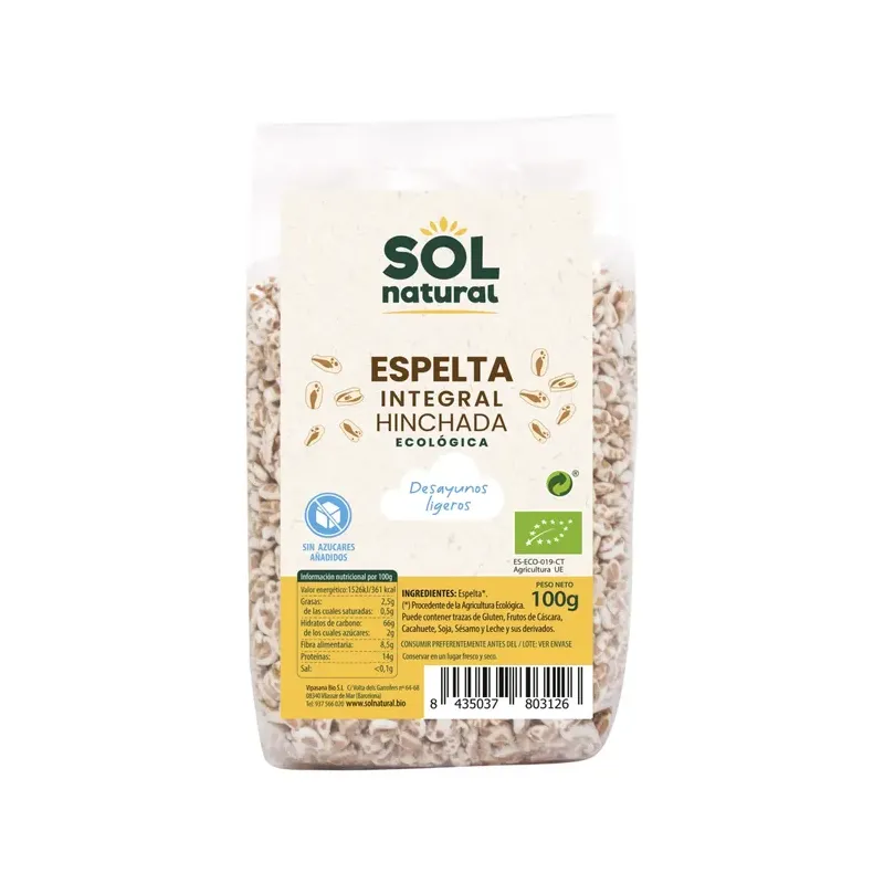 ESPELTA INTEGRAL HINCHADA BIO100G