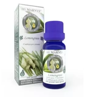Aceite esencial de lemongrass obtenido por destilación de hojas.