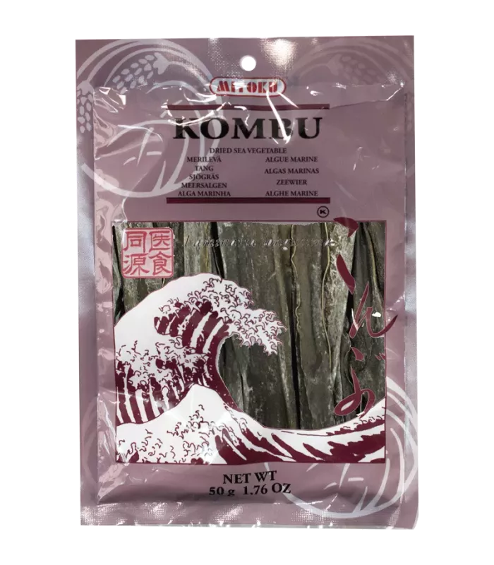 Imagen de algas marinas Kombu secas