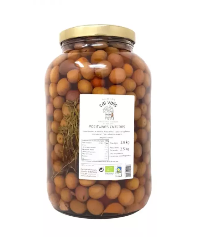 Aceitunas de mesa enteras en salmuera