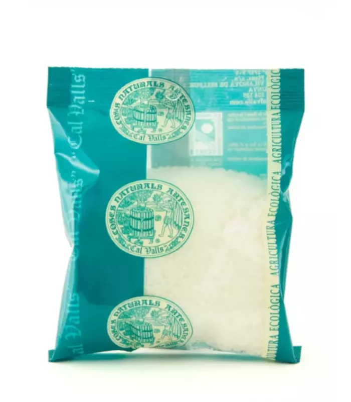 Coco rallado y deshidratado ecológico en envase.