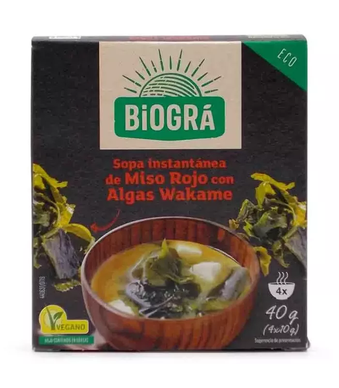 Sopa vegana de miso