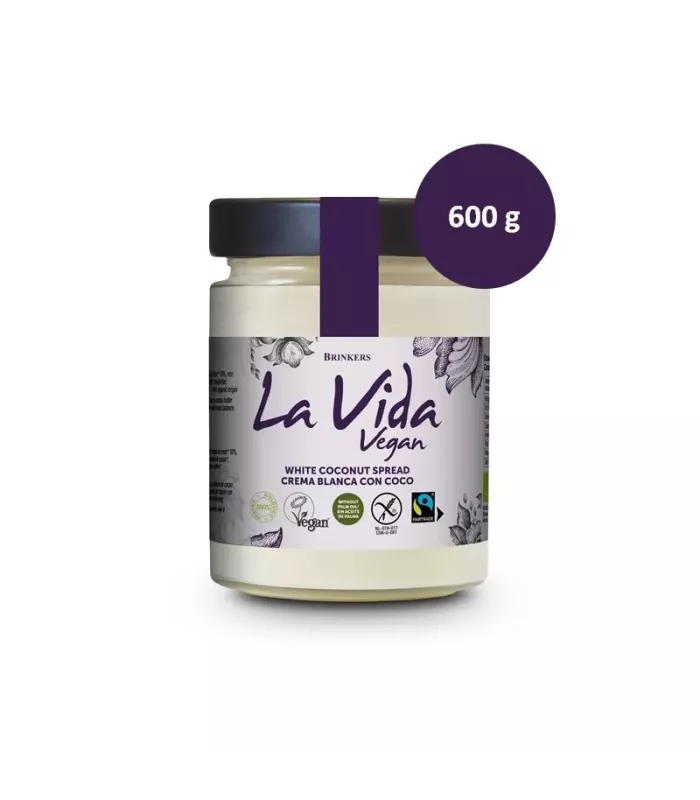 Crema vegana para untar de coco y aceite de girasol.
