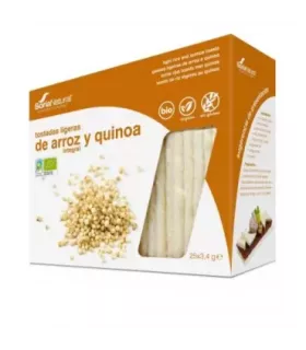 Tostadas ligeras de arroz extrusionado