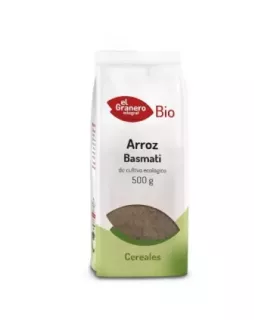 Paquete de arroz basmati BIO de 500 g.
