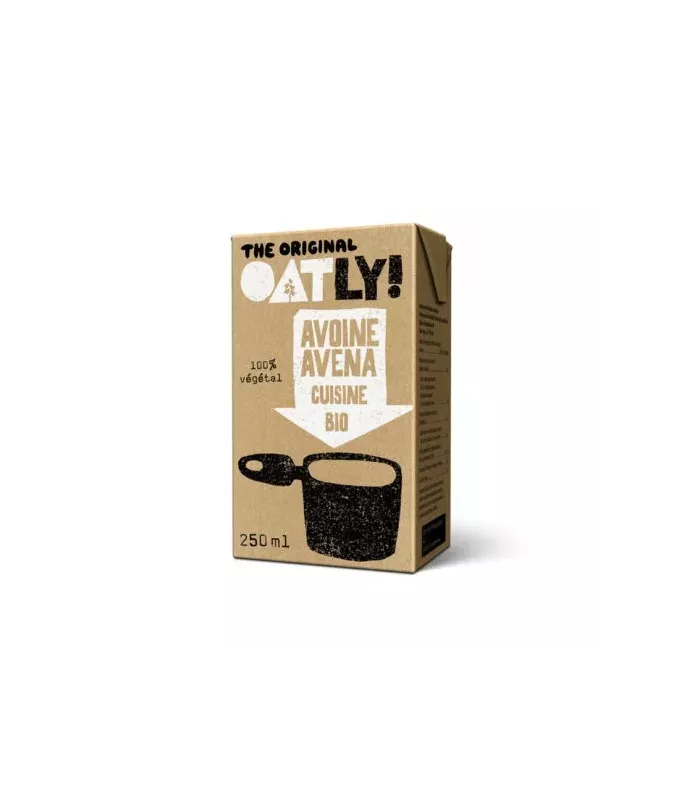 Imagen de crema de avena líquida 100% vegetal
