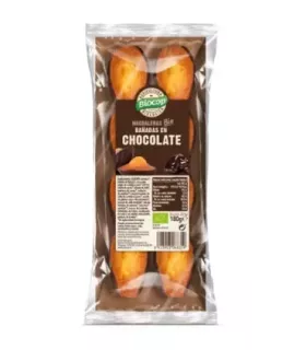 Galletas ecológicas con chocolate de comercio justo y azúcar de caña.