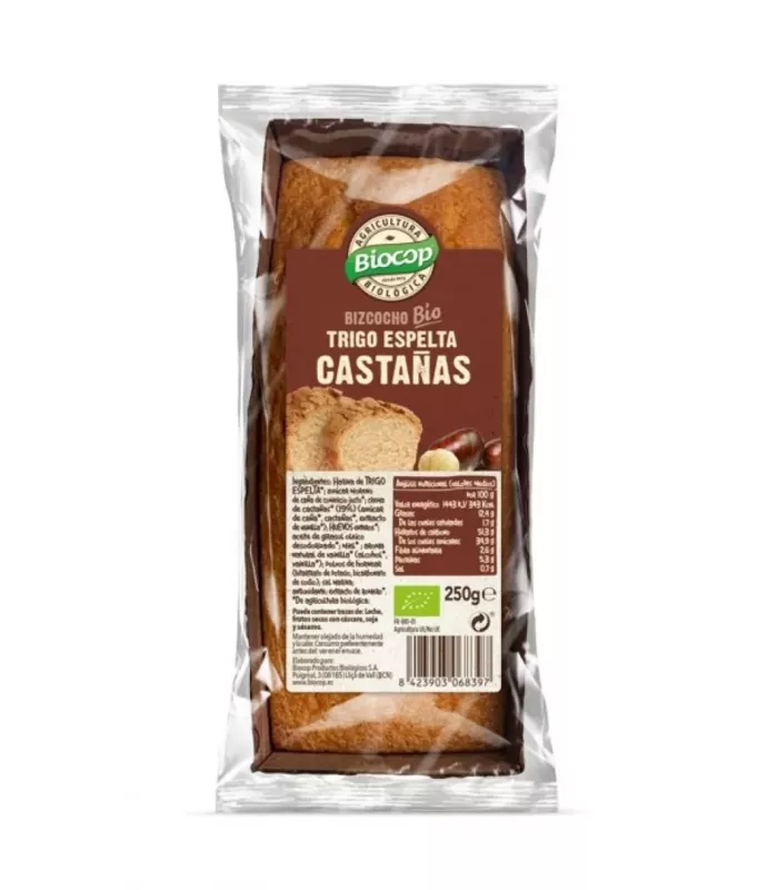 Bizcocho esponjoso de crema de castañas