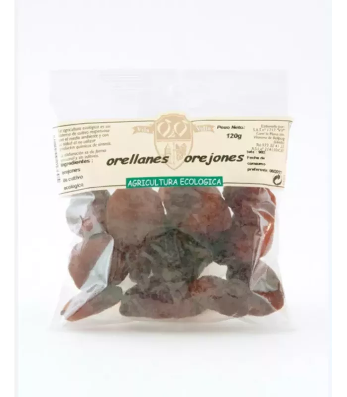 Orejones de albaricoque deshidratados y pasteurizados.