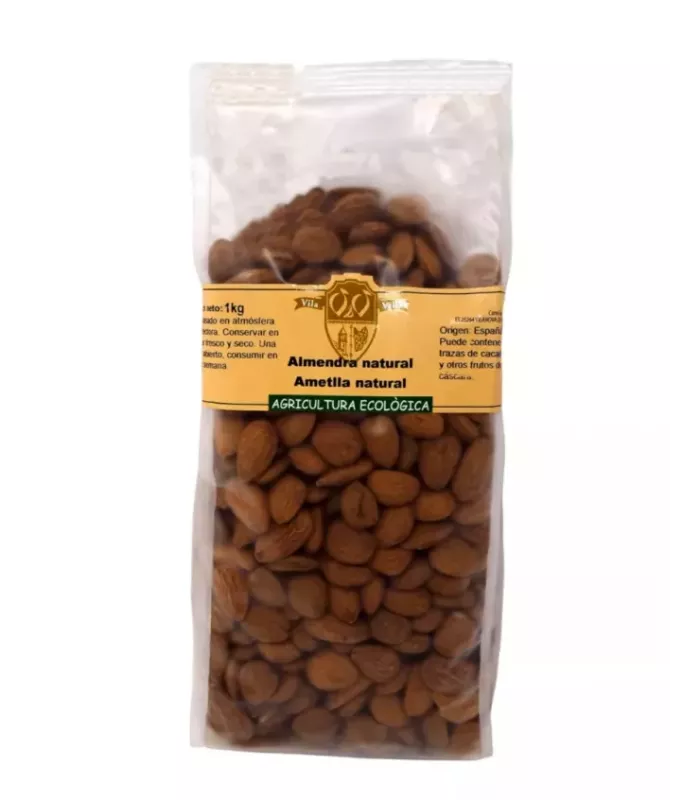 Almendras en grano con piel.