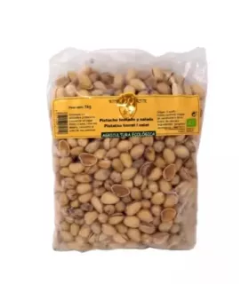Imagen de pistachos tostados y salados.