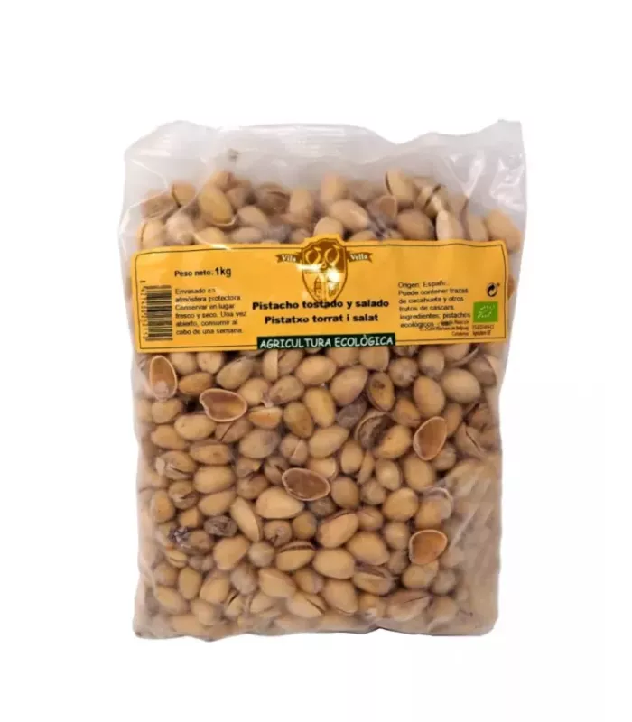 Imagen de pistachos tostados y salados.