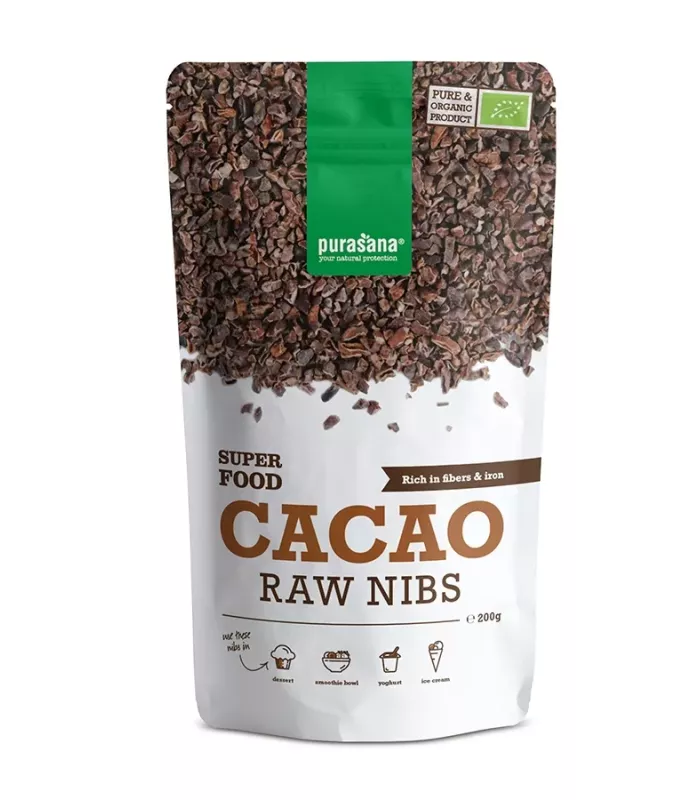 Virutas de cacao puro Purasana