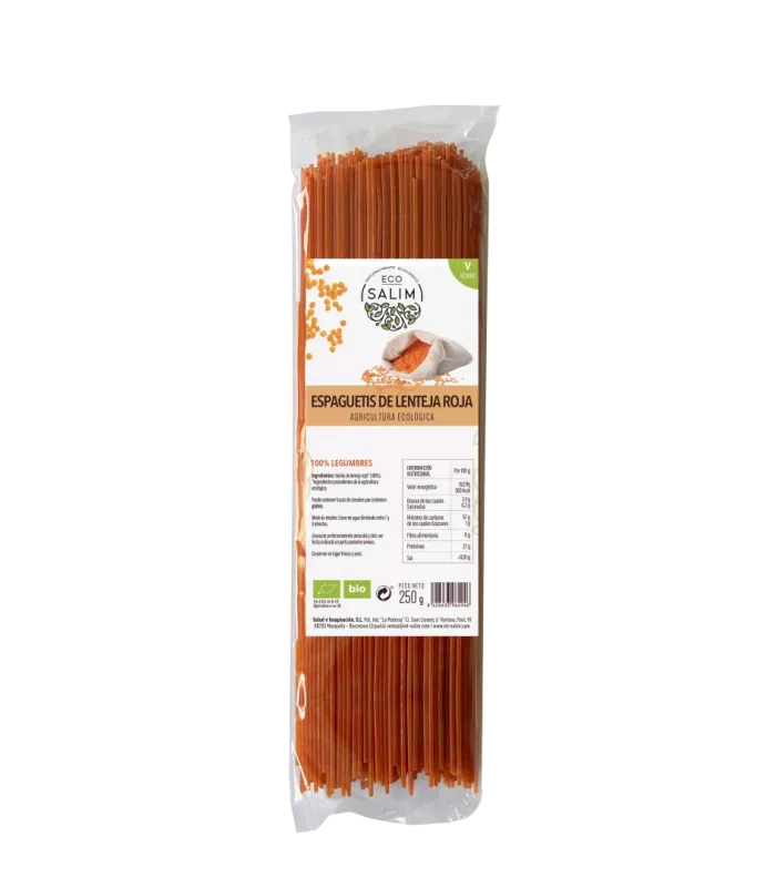 Pasta de lentejas rojas