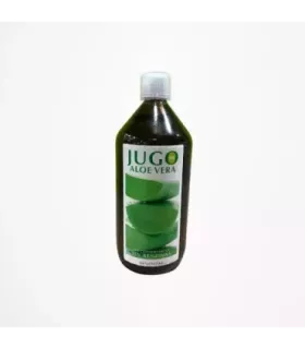 Jugo de aloe vera ecológico de hojas frescas.