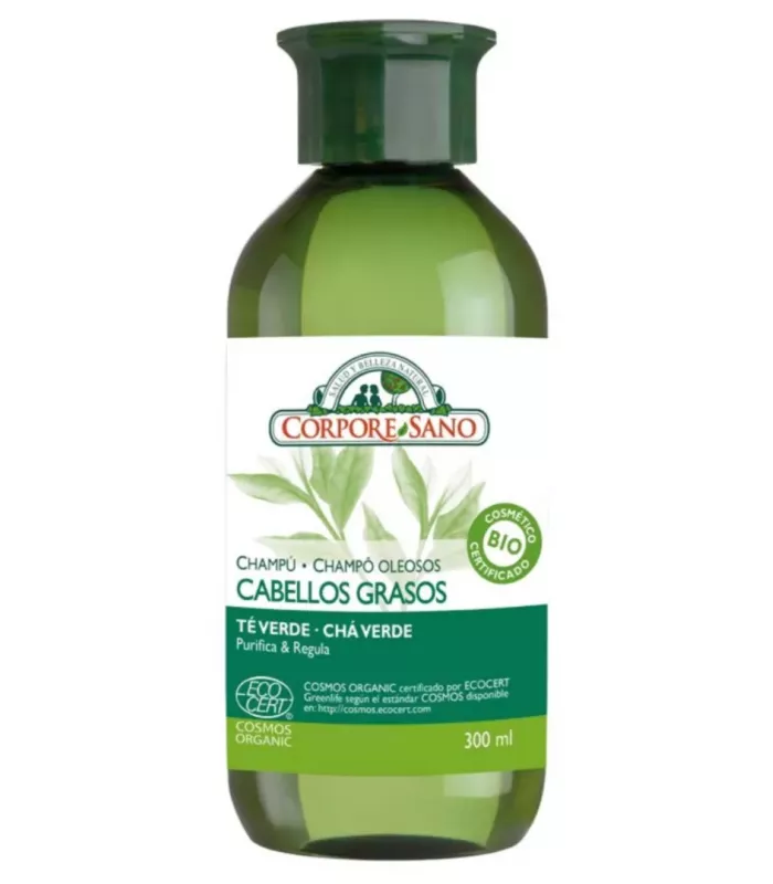 Champú astringente que purifica y reduce la grasa del cabello.