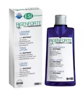 Loción tonificante Rigenforte para fortalecer e hidratar el cabello.