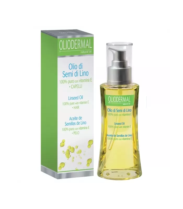 Aceite puro de Semillas de Lino para nutrir y suavizar el cabello.