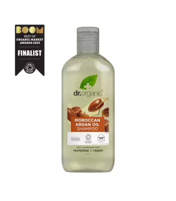 Champú revitalizante y suavizante con aceite de argán marroquí para cabello seco