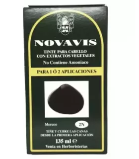 Imagen del tinte vegetal Novavis 2N Moreno.