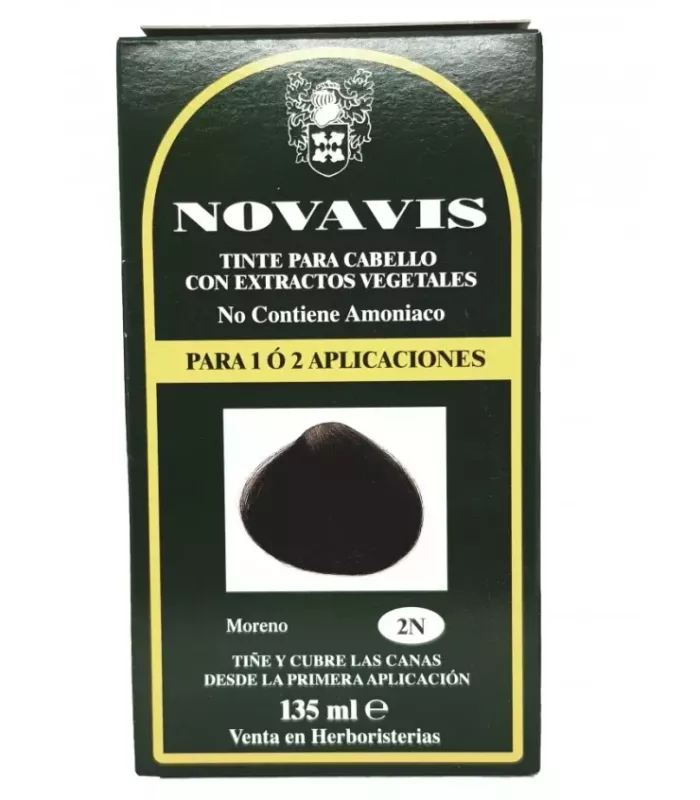 Imagen del tinte vegetal Novavis 2N Moreno.