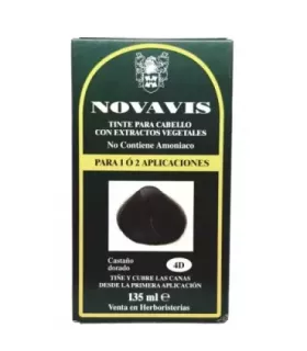Imagen del tinte vegetal Novavis 4D Castaño Dorado