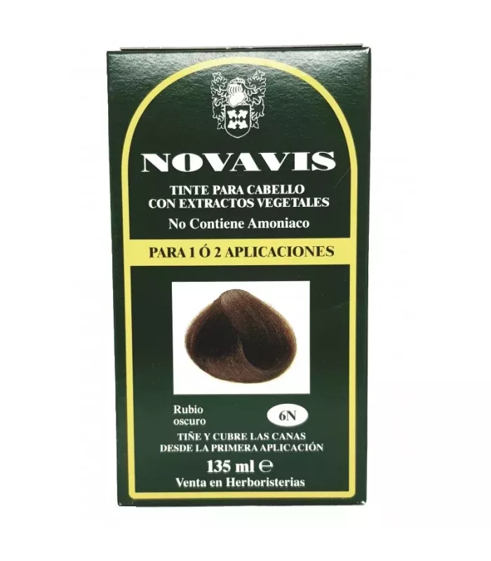 Imagen del tinte vegetal Novavis 6N Rubio Oscuro