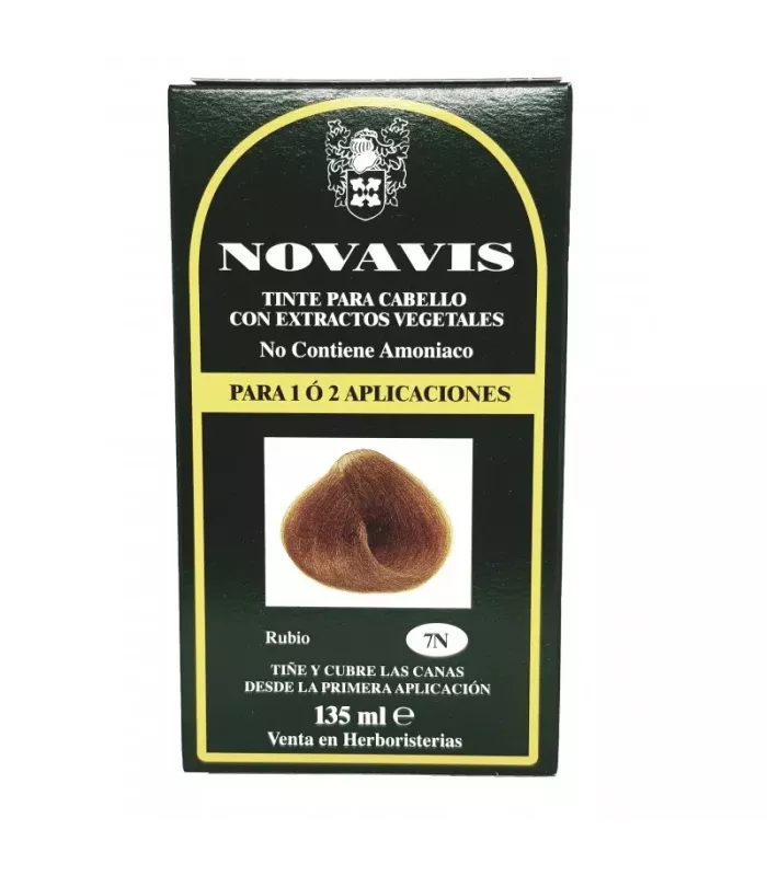 Imagen del tinte vegetal 7N RUBIO de Novavis