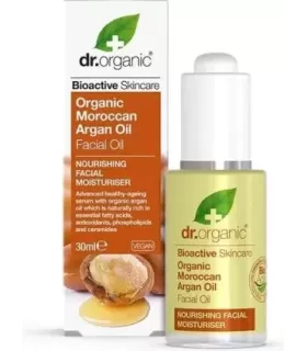 Aceite facial nutritivo de argán marroquí para una piel hidratada y saludable.