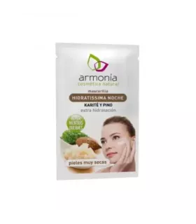 Mascarilla hidratante nocturna de 10ml con aceite de Argán y manteca de Karité