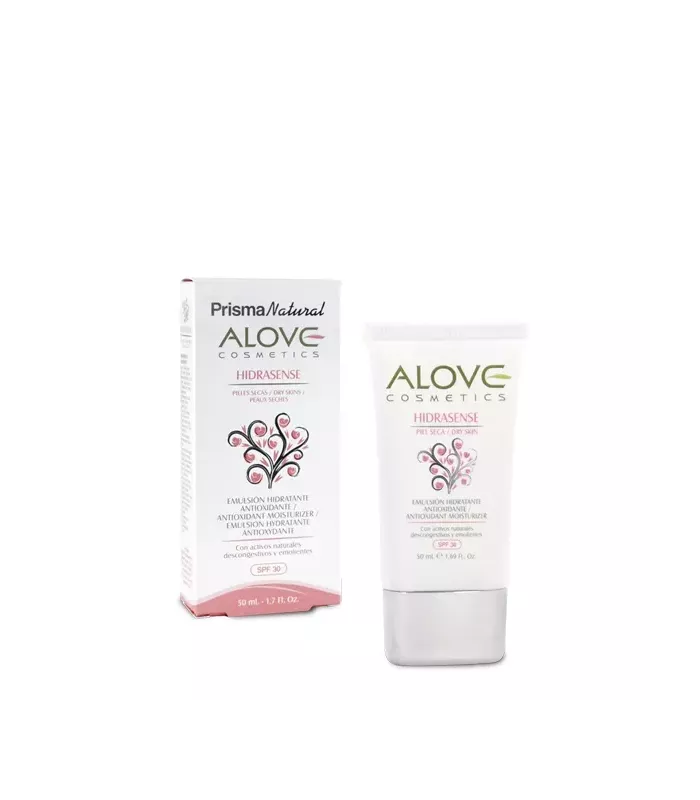 Emulsión hidratante Hidrasense de Alove Cosmetics para piel seca