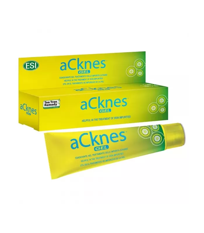 Gel de aceite del árbol del té para tratar el acné y granos