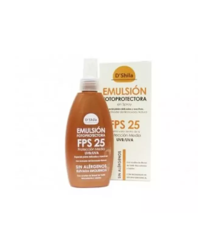 Emulsión Fotoprotectora en Spray SPF 25 para pieles delicadas