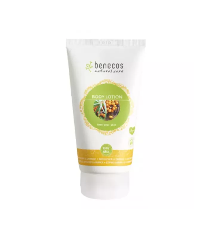 Loción Corporal Benecos con espino amarillo y aceite de naranja