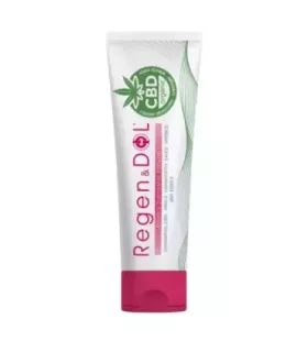 Crema local con cannabidiol y extractos naturales para aliviar músculos y articulaciones.