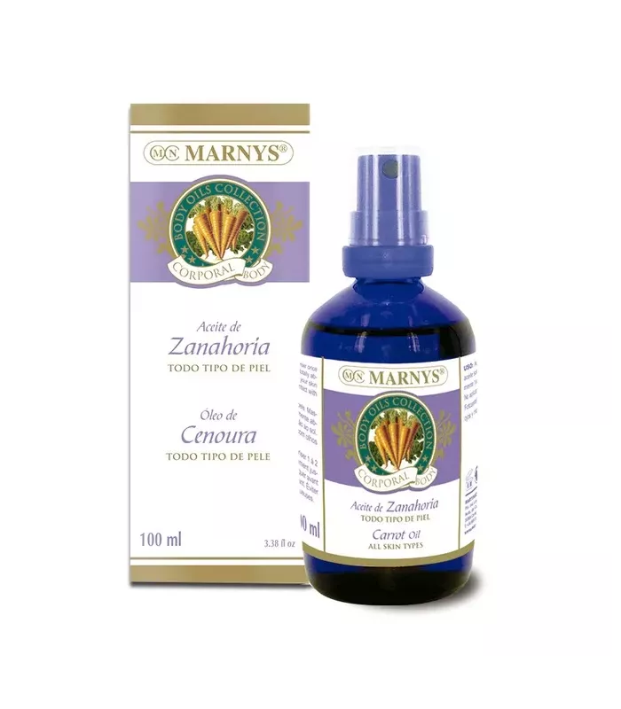 Aceite de zanahoria hidratante rico en beta-caroteno y vitaminas B