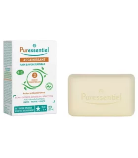 Jabón sobregraso Puressentiel con 3 aceites esenciales