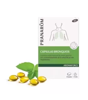 Imagen de producto con aceite esencial de menta piperita para la salud respiratoria.