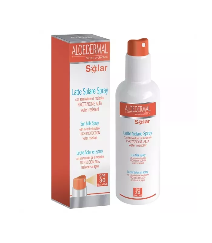 Leche solar corporal SPF 30 en pulverizador