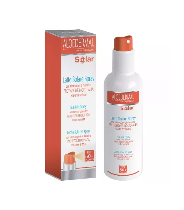 Leche solar SPF 50+ con pulverizador