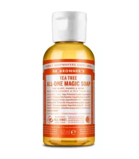 Jabón líquido de árbol de té Dr. Bronner's 60ml