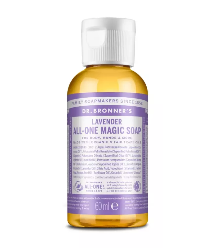 Jabón líquido de lavanda Dr. Bronner's 60ml